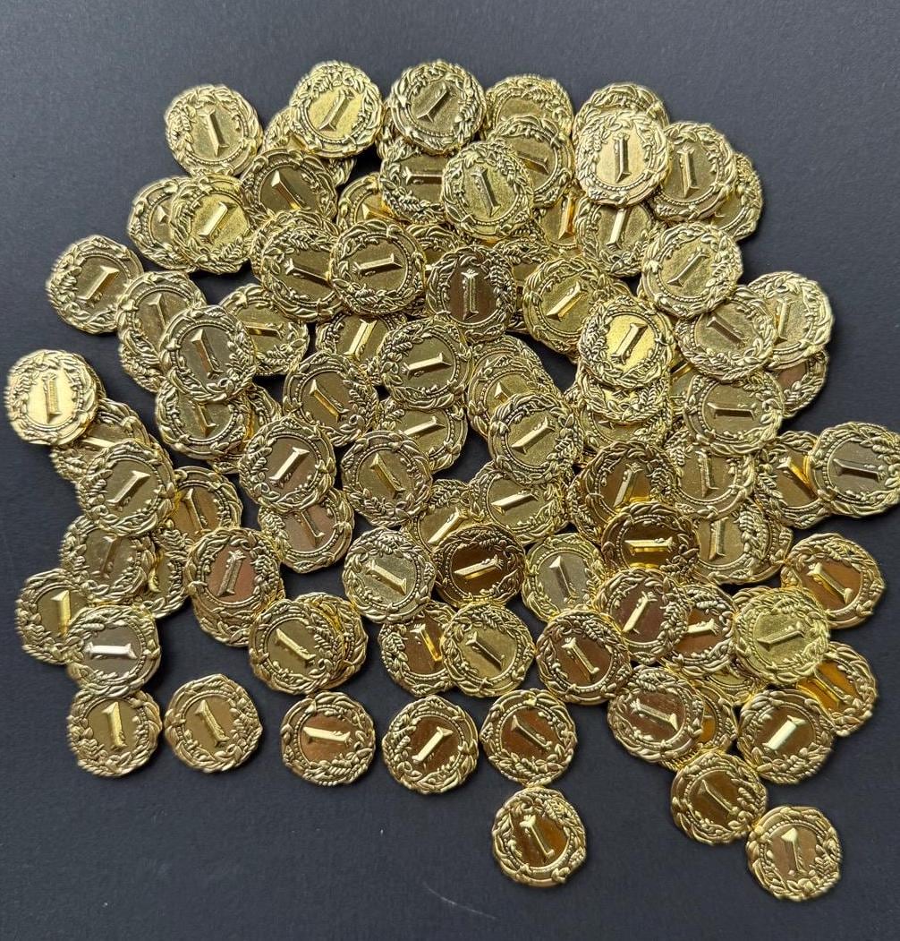 ロード・オブ・ザ・リング：中つ国の決闘用ゴールドコイン30枚、ボードゲーム用メタルトークンアップグレード、ゴンドールコイン、エルフコイン、両面 -  Etsy 日本