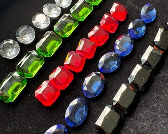 35x Splendor Crystal Tokens, Board Game Token Upgrade, Metal Gold Coins included
