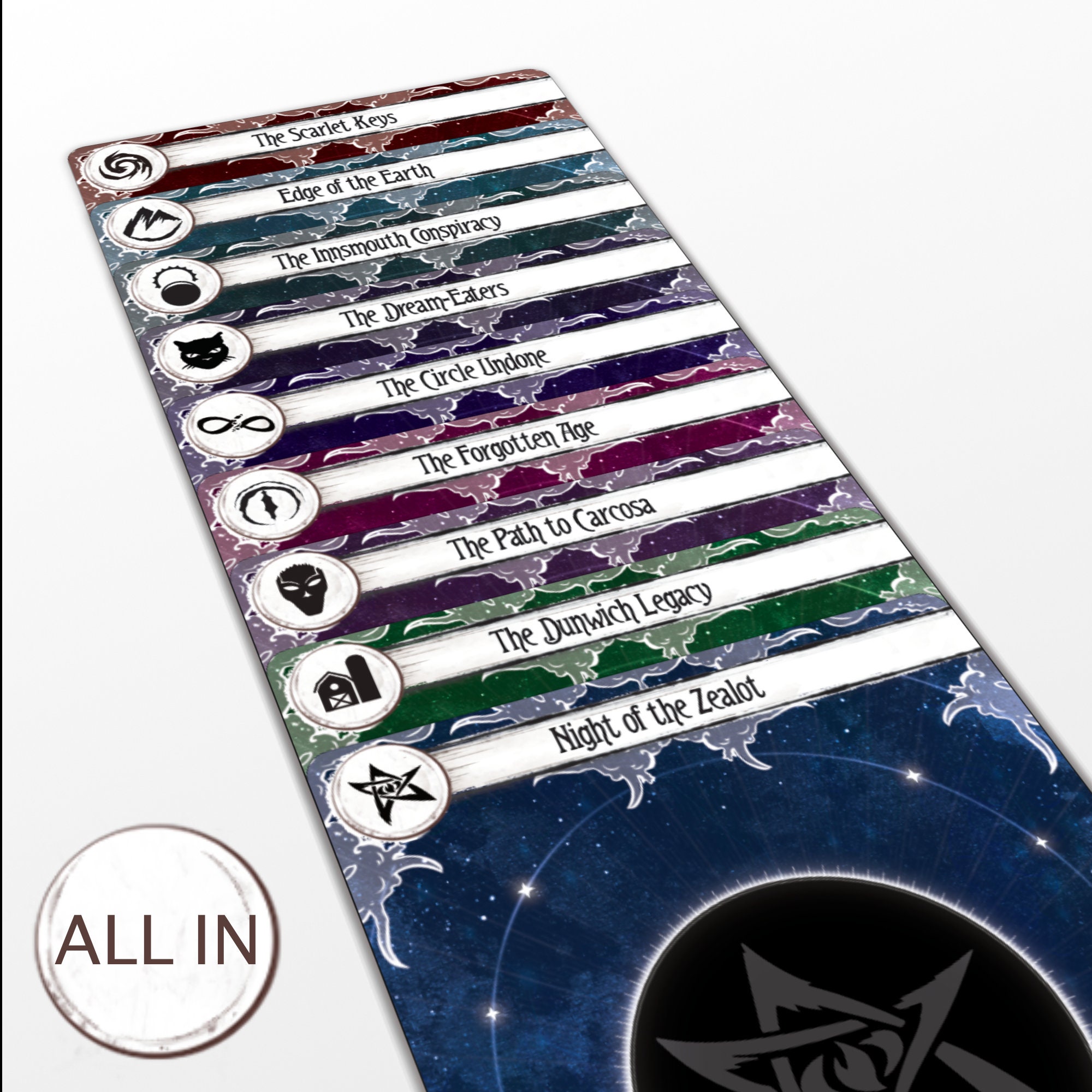 All-In Bundle - Arkham Horror Lcg-teiler - Vertikal & Horizontal - Phase 0-10 | Ermittler Set
