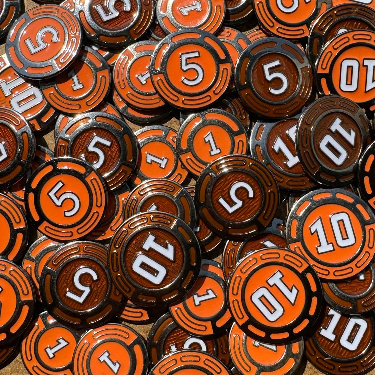 Lot De 50 Dés 6 Faces 17 Mm – Indicateurs De Dégâts Pour Jeux De Rôle Et Société – Acrylique, Chiffres Lisibles