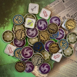 Innsmouth Conspiracy, The Drowned City Expansion Blessed and Cursed Tokens, Flood, Key Token Arkham Horror LCG