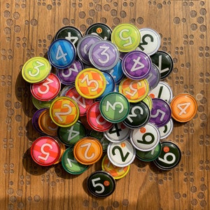 52x Ready Set Bet Player Bet and Bonus Bet Tokens, Metal Upgrade Board Game Marker (28MM in diameter)