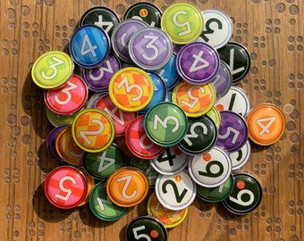 52x Ready Set Bet Player Bet and Bonus Bet Tokens, Metal Upgrade Board Game Marker (28MM in diameter)