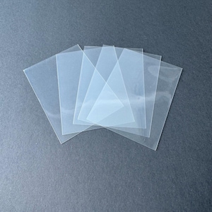 Pochettes doubles 120 microns - Dimensions standard des cartes de jeu de société : 65 x 90 mm, 58 x 89 mm, paquet de 200 pièces, finition transparente et mate