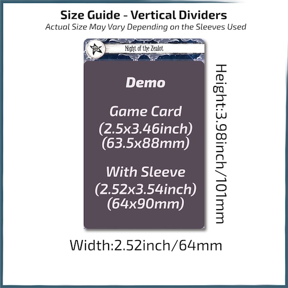 14x Print & Play Scenario Sets - Arkham Horror LCG Dividers - Vertical - 14pcs