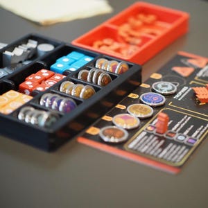 25 ARCS Resource Tokens, Cities and Starports-tokens voor Base Game en Blighted Reach-uitbreiding, bordspellen Metal Upgrade (dubbelzijdig)