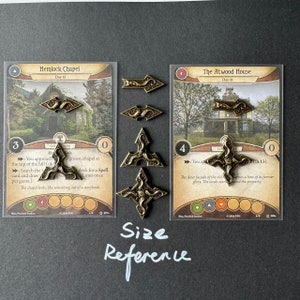 20x Arkham Horror LKG Pfadmarkierungen Positionspfeile, Metall verbesserte Brettspielteile