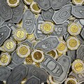 16x Metal Kessel Sabacc Shift Tokens Full Set, Star Wars Outlaws Sabacc Heavy Game Props, Double Sided