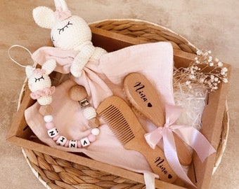 Ma Baby Box Nina la lapine S-box naissance personnalisée-cadeau naissance personnalisé-cadeau bébé-cadeau baptême-anniversaire-box naissance