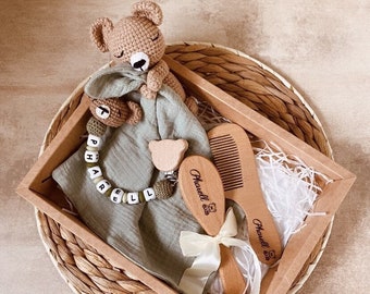 Ma Baby Box Choco l’ourson S-box naissance personnalisée-cadeau naissance personnalisé-cadeau bébé-cadeau baptême-anniversaire-box naissance