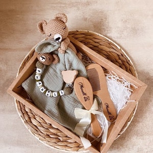 Ma Baby Box Choco l’ourson S-box naissance personnalisée-cadeau naissance personnalisé-cadeau bébé-cadeau baptême-anniversaire-box naissance