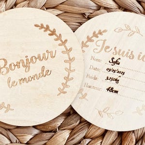 Personalized baby birth plaque-birth gift-baby sower-baby gift-birth souvenirs-welcome baby