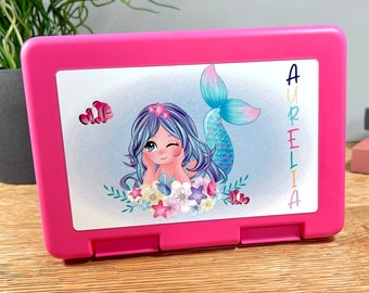 Lunch box "Mermaid" - snack box personalized