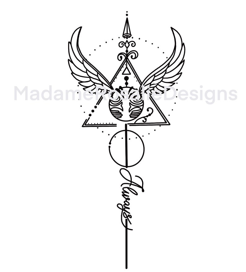 Deathly Hallows Always PNG SVG - Etsy
