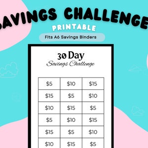 Carpeta de ahorro de dinero $1000/$500/$300 desafío de ahorro, mini carpeta  de ahorro con sobres de efectivo (300)