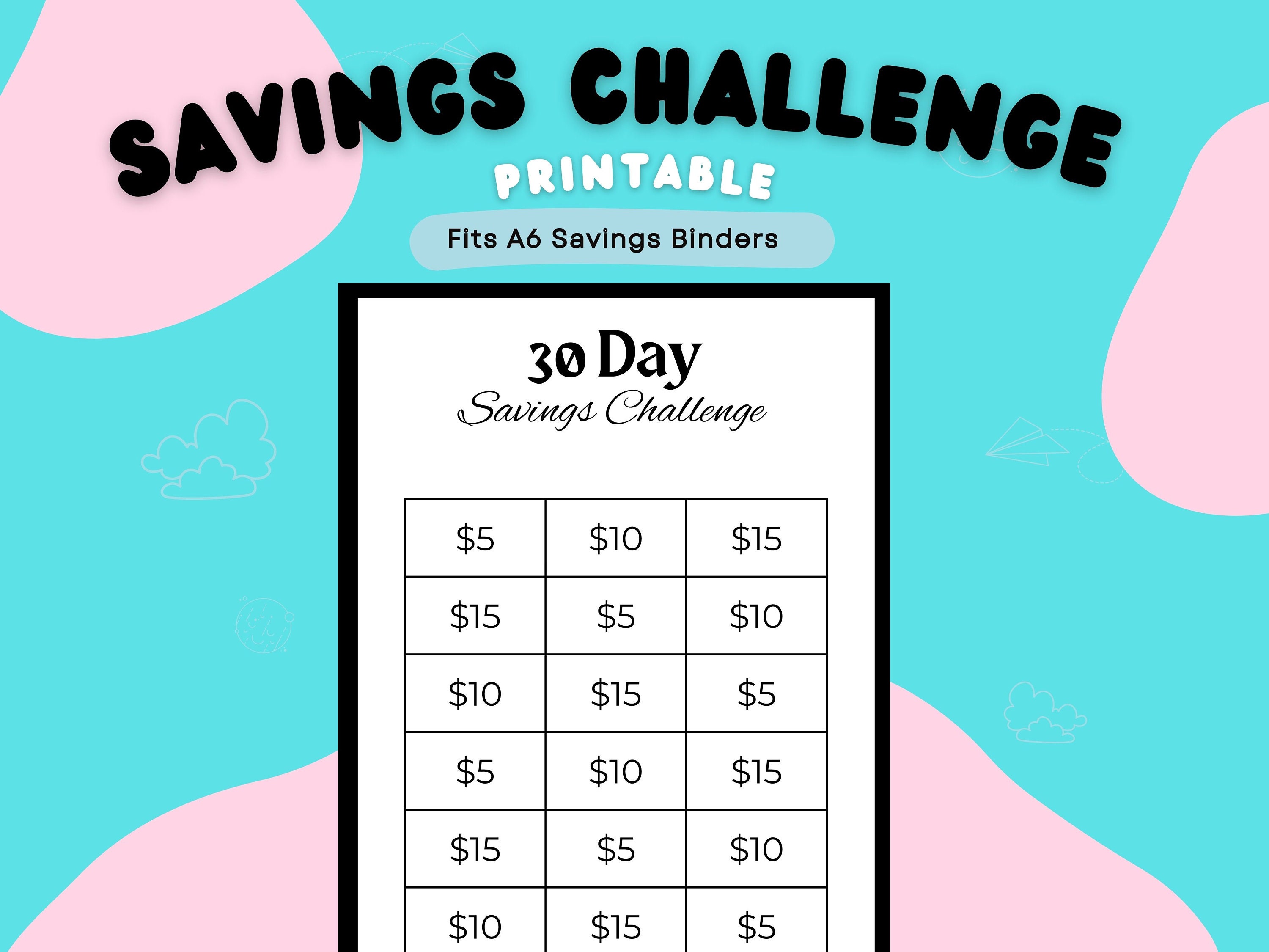 Easy 30 Day Money-Saving Envelope Challenge - Budgeting for Bliss