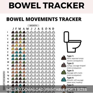 Bowel Movement Tracker: Digestive Health Journal (PDF)