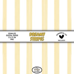 Seamless Watercolor Stripes in Fall Yellow - Digital Pattern, Printable Fabric, Commercial Use, DIY Crafts, Home Decor, Instant Download