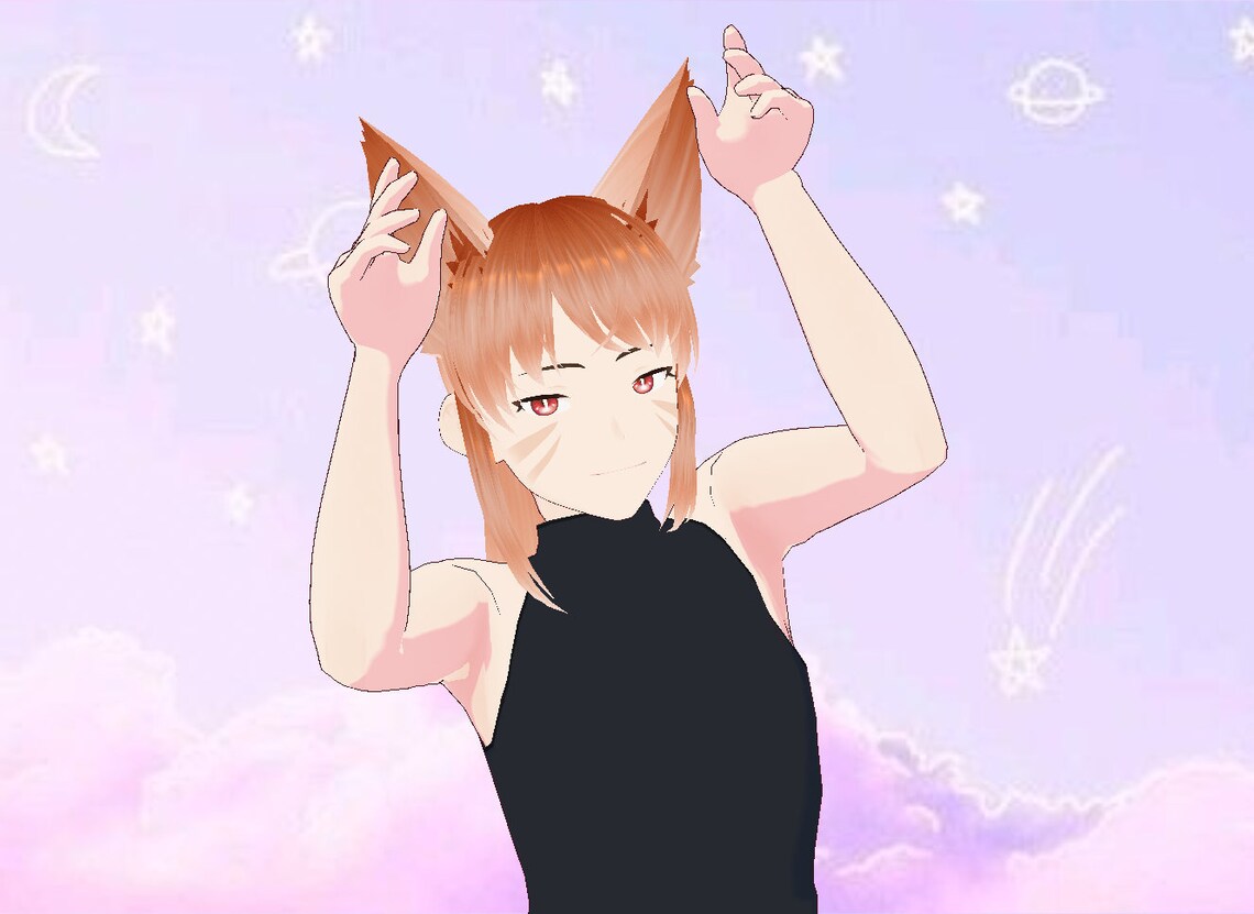 Fennec Fox Male Vtuber Etsy Australia
