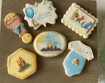 Winnie the Pooh Baby Shower Cookies