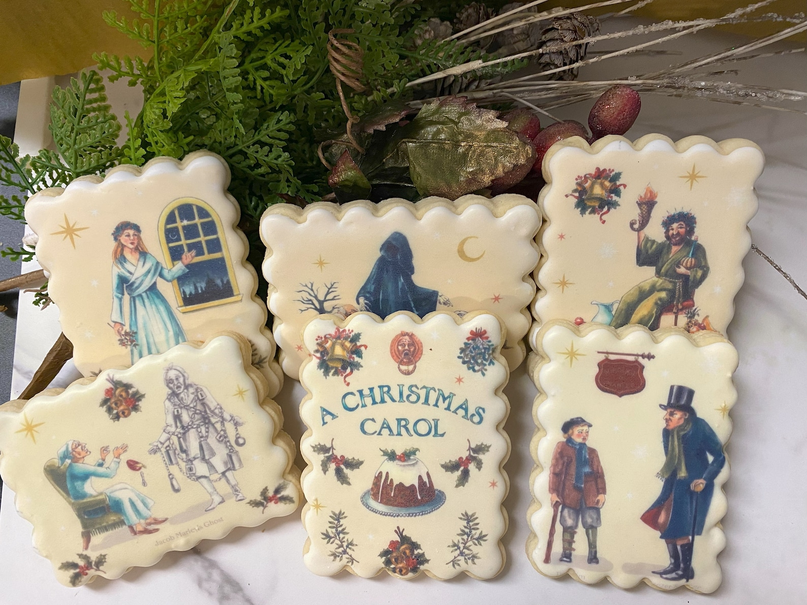 A Christmas Carol Cookies Etsy