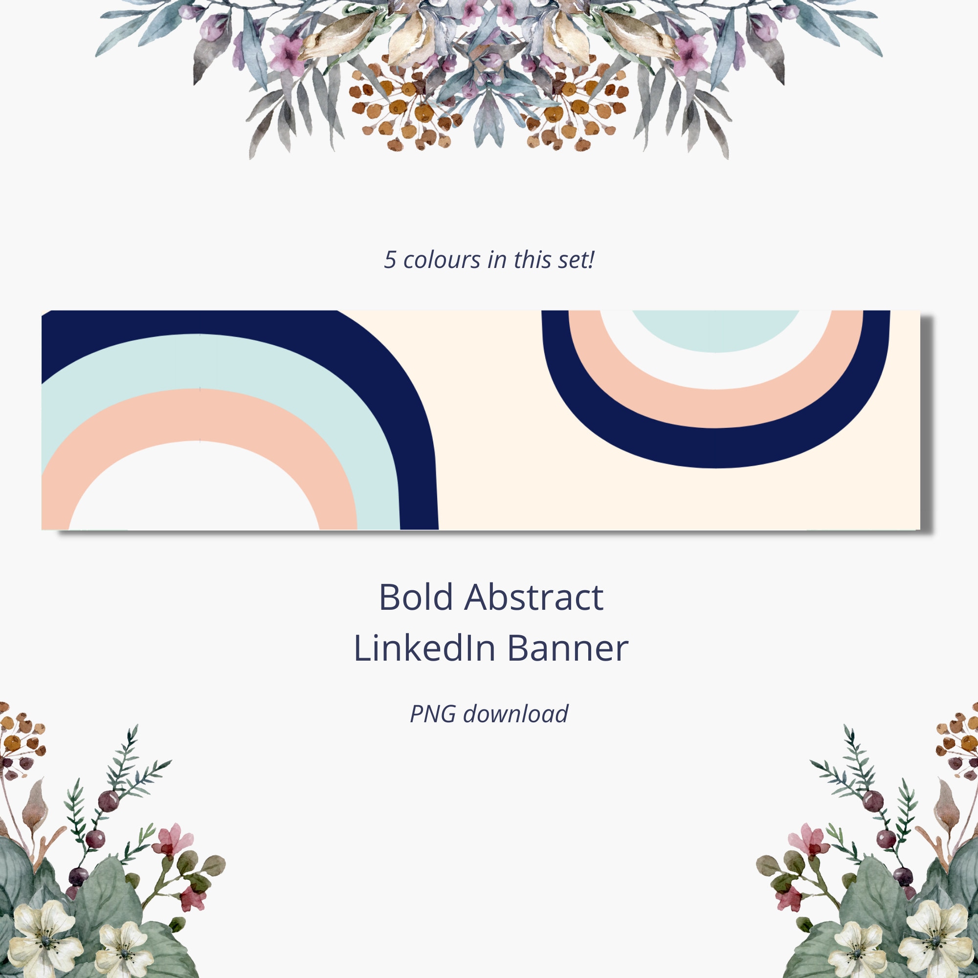 Arc Abstract Linkedin Banner - Etsy