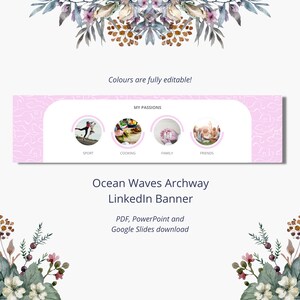 Ocean Waves Arch Banner