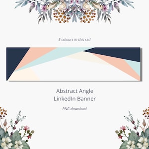 Abstrakcyjny kąt Linkedin Banner