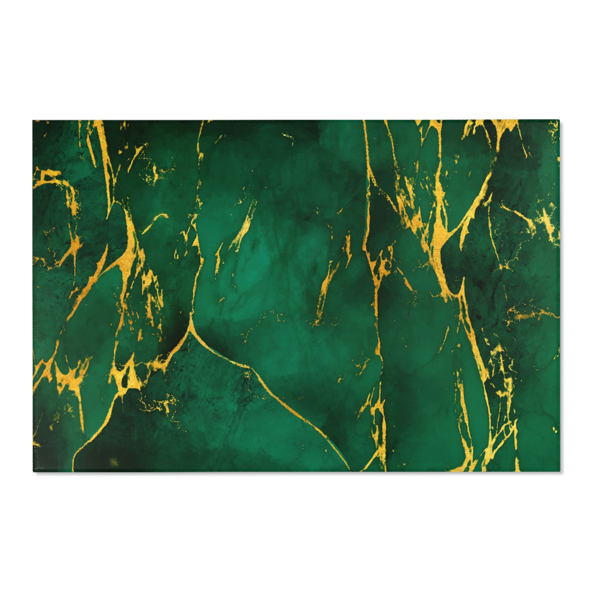 Emerald Green Marble Rug Black and Green Marble Carpet Dark Etsy