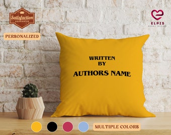 Written by Pillow, Personalized Writers Gift, Playwright Gift, Custom Scriptwriter Pillowcase, Screenwriter Movie Writer Birthday Present