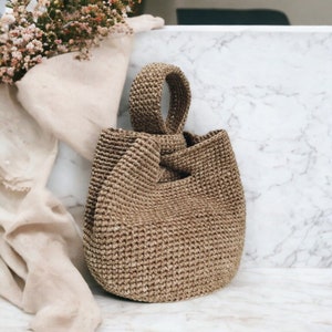 Crochet Tote Bag Pattern, Beginner Crochet Totebag Easy to Make, Cute Chunky T shirt Yarn Bag, Aesthetic Bag Pattern Gifted Mother, Bestie