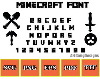 minecraft letters etsy
