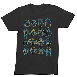 Recess Cartoon Heads Unisex T-Shirt Adults & Kids Fun Themed Men's Shirt 100 % Cotton Soft Feel T-Shirts