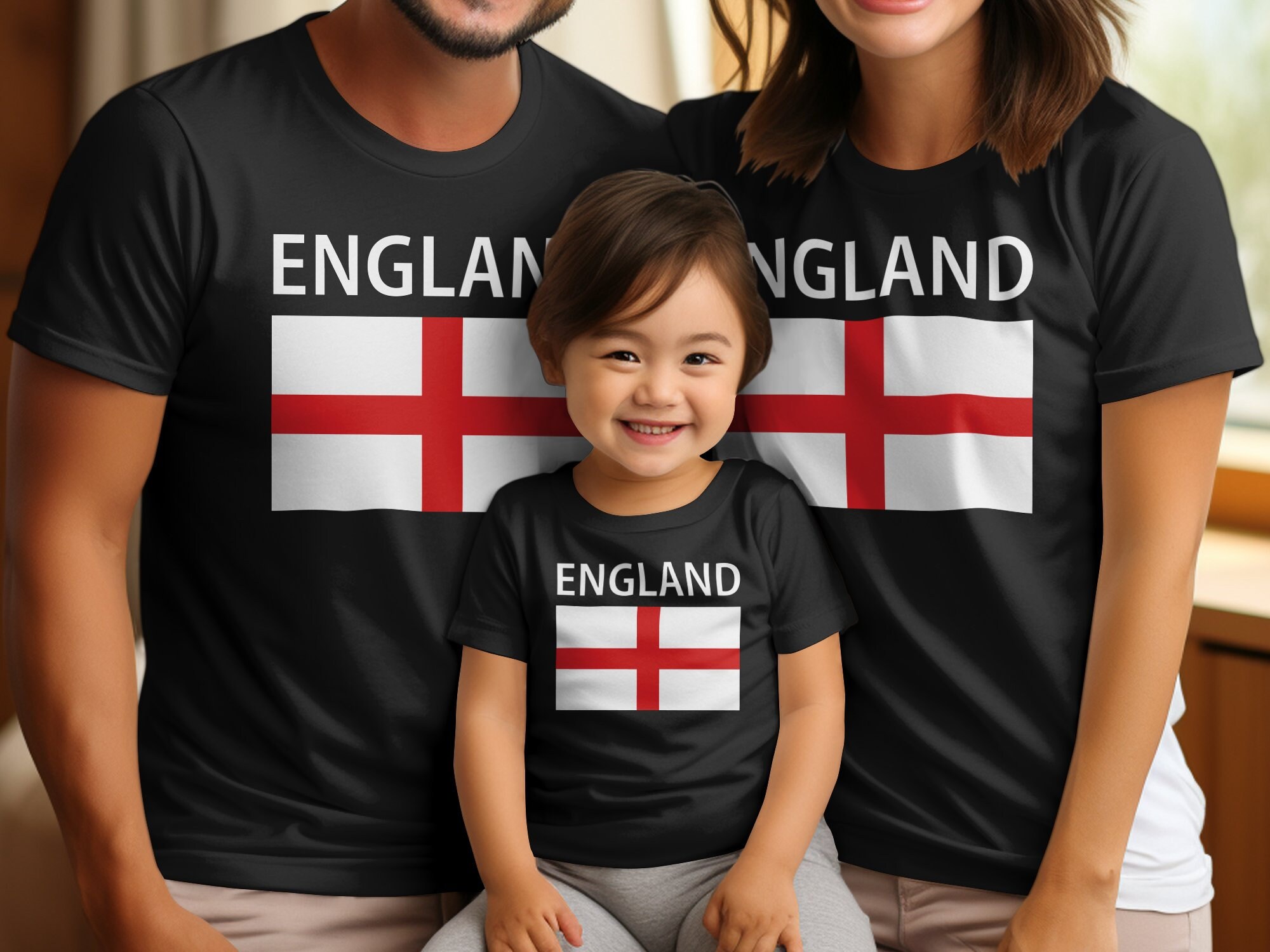 イングランド国旗Tシャツ：ユニセックス セントジョージズクロスT