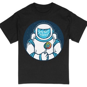 Astronaut Lollipop T-Shirt: Sweet Galaxy Graphic Tee