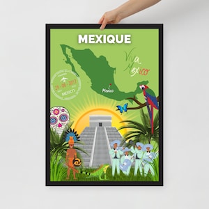 Poster di viaggio MESSICO | decorazione d'interni | arte di viaggio | Poster Messico | Carta opaca | Idea regalo decorazione murale | Decorazioni per la casa
