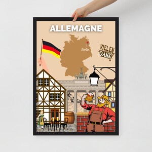 GERMANIA Poster di viaggio | decorazione d'interni | arte di viaggio | Posta Germania | Carta opaca | Idea regalo decorazione murale | Decorazioni per la casa