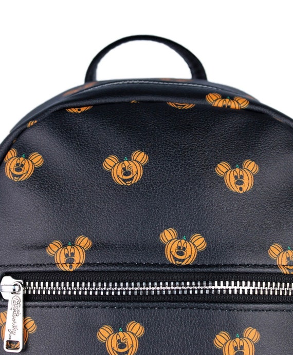 Loungefly Disney Halloween Allover Print Pumpkin & Ghost Mini Backpack