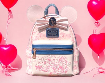 Loungefly- Rivera Resort Pink Mini Backpack