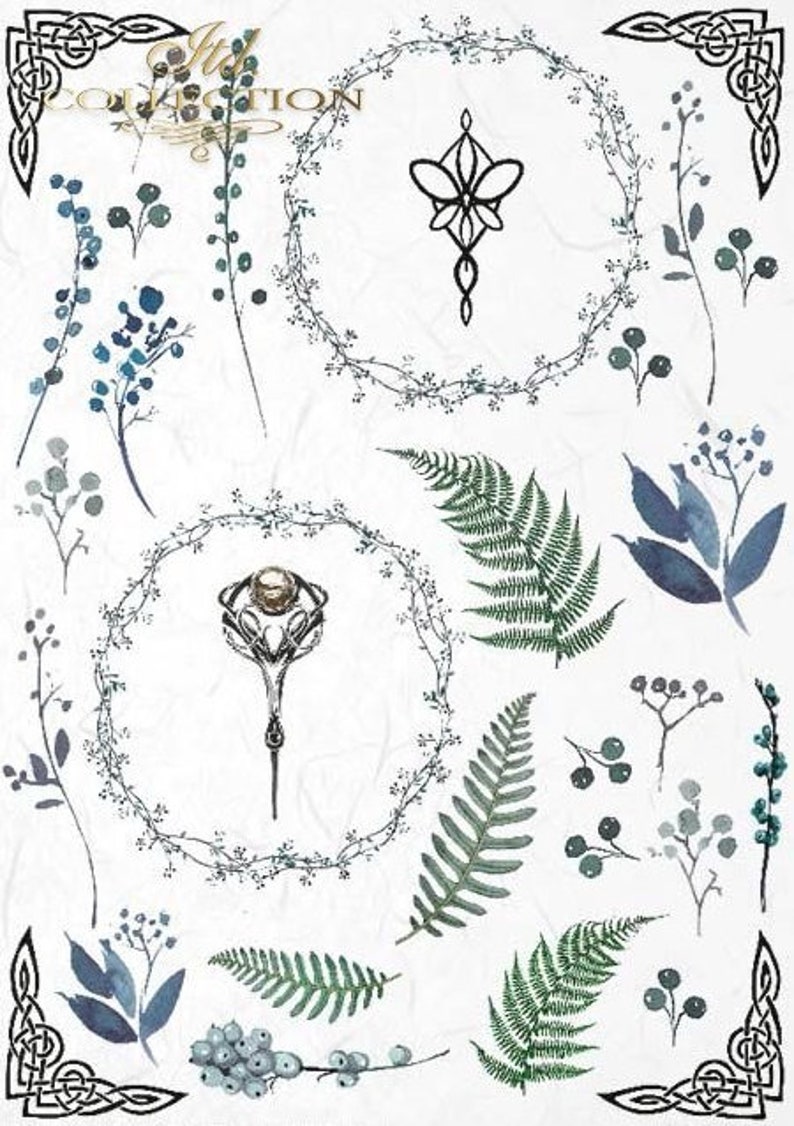 ITD Collection Rice Paper Creative Set A4 Decoupage Rice - Etsy