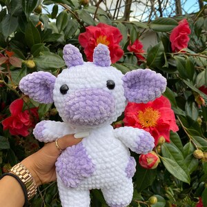 Cute Crochet Cow | Cow Plushie | Crochet Animals | Cute Crochet Animals | Crochet Animal Plushies | Love Cow