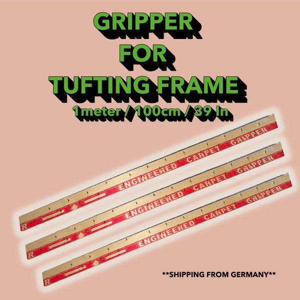 Tufting Gripper 1 Meter\100cm/39In Teppichleiste für Rahmen\ Handmade Greifer für Teppichhaken