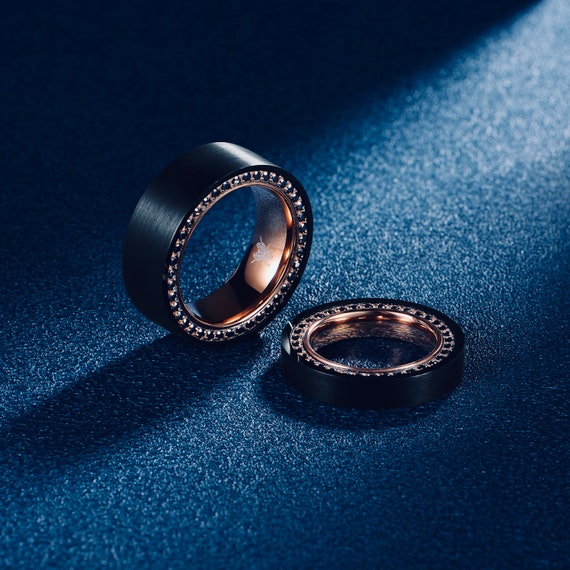 Tungsten moissanite rings best sale
