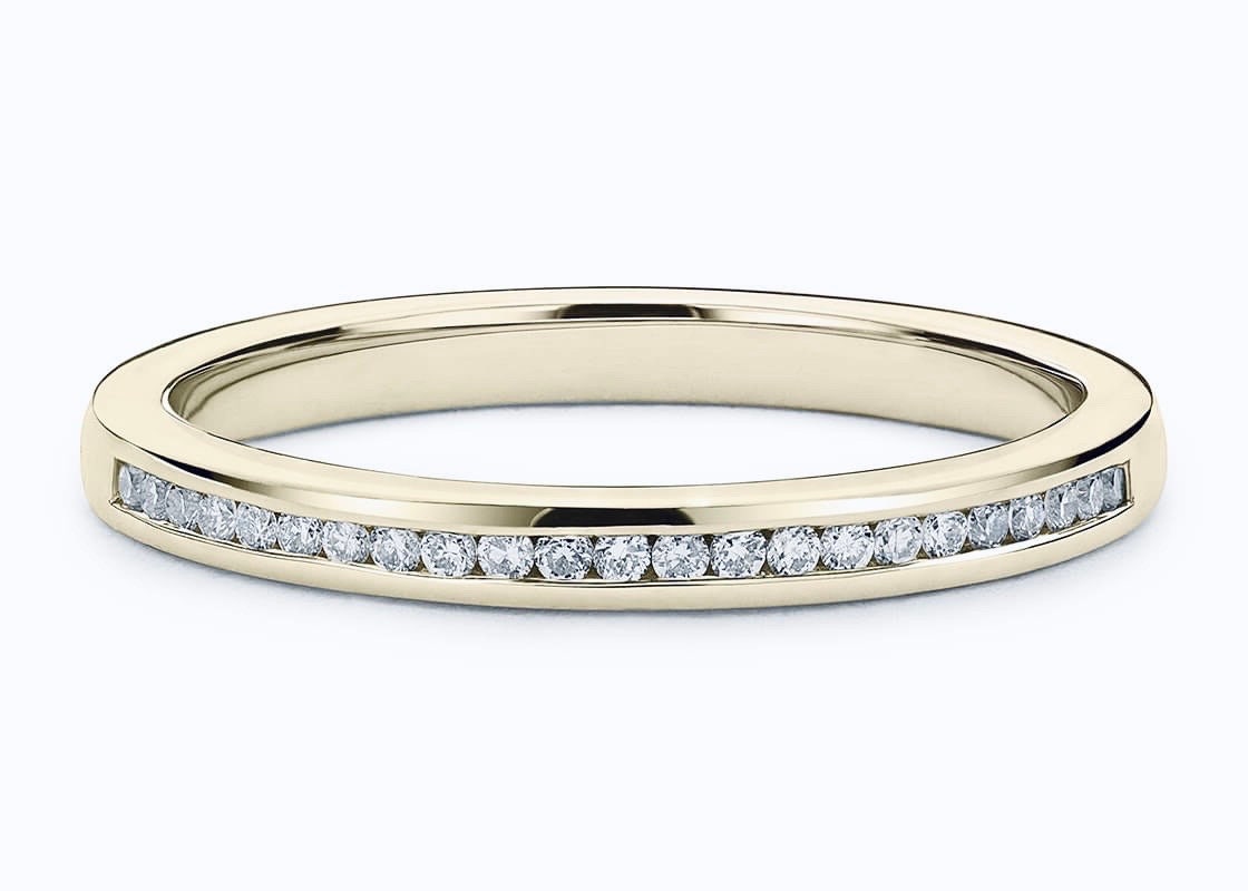 Vintage Style Channel Set Diamond Eternity Band - Spark