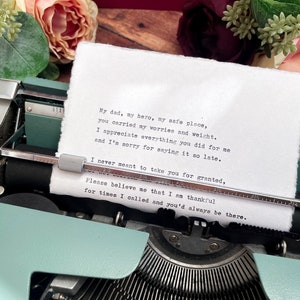 Getippt Dad Verlust Gedicht A5 | Himmlischer Vater benutzerdefinierte Gedicht Druck | Papa Beerdigung Gedicht Druck | In Erinnerung an Papa Gedicht | Papa Trauer Geschenk