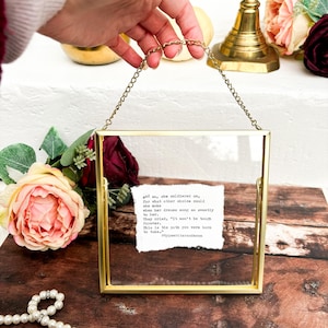 Und so strengte sie sich an gerahmtes Gedicht | Ich denke an dich Geschenk | Bester Freund Geschenk | Geschenk für Sie | Geschenke für Freunde | Bleib Stark | Jahrgang