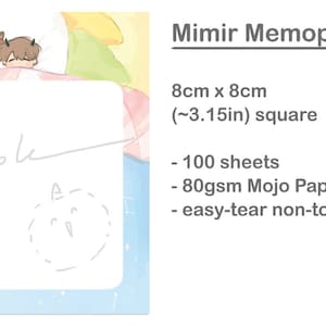 ORV Mimir Memo Pad - 8cm - 100pages - Sleepy Time with Little Joongdok