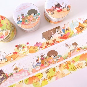 Set of 3 Washi Tape - ORV Spring 2022 Collection - Holographic Gold Foil Gilded Washi - Bakery / Babysitters / Autumn