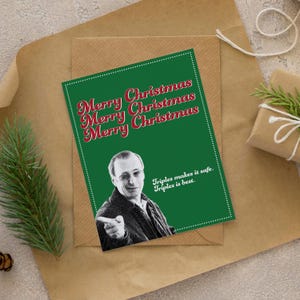 Ich denke, Sie sollten Karte verlassen | ITYSLE | 13x18 Weihnachtskarte | Verdreifachen ist am besten Karte | Druckbare digitale Download Karte | Tim Robinson Karte