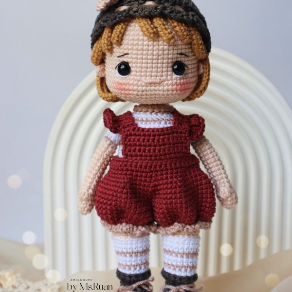 PDF PATRÓN Crochet Muñeca Anna - Inglés